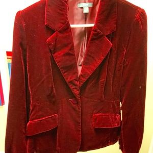 APT 9 burgundy blazer